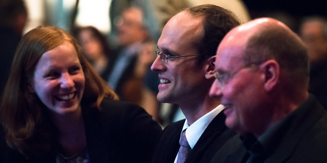 2014: Preisverleihung an Benedikt Leßmann. Foto: Petra Basche