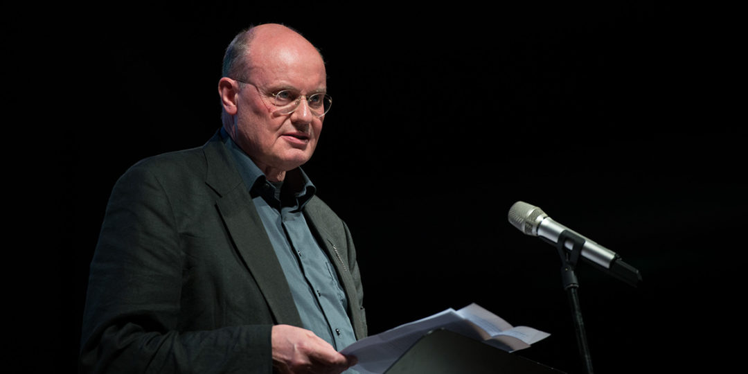 Laudatio von Peter Hagmann. Foto: Petra Basche