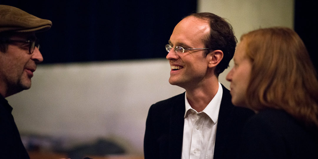 2014: Preisverleihung an Benedikt Leßmann. Foto: Petra Basche