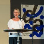 Lydia Jeschke bei der Preisverleihung. Foto: Kristof Lemp.