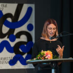 Hannah Schmidt bei der Preisverleihung. Foto: Kristof Lemp.