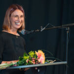 Hannah Schmidt bei der Preisverleihung. Foto: Kristof Lemp.